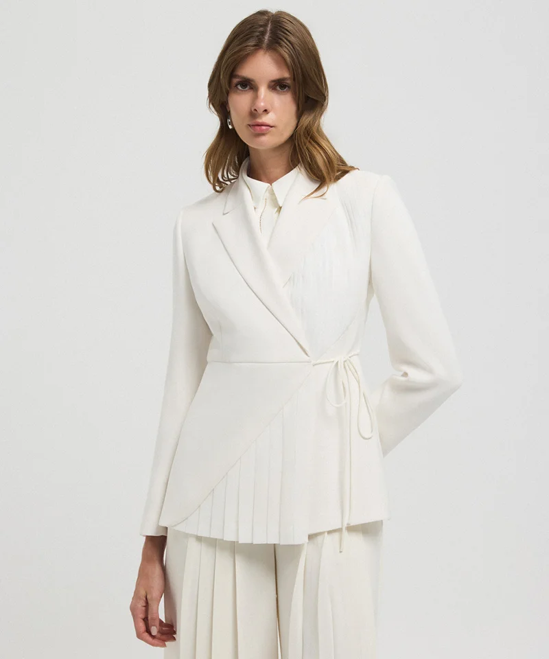 Ipekyol Double Breasted Belted Blazer